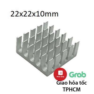 Nhôm tản nhiệt kích thước 22x22x10mm