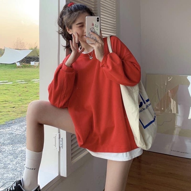 Áo nỉ nữ phong cách hàn quốc | BigBuy360 - bigbuy360.vn