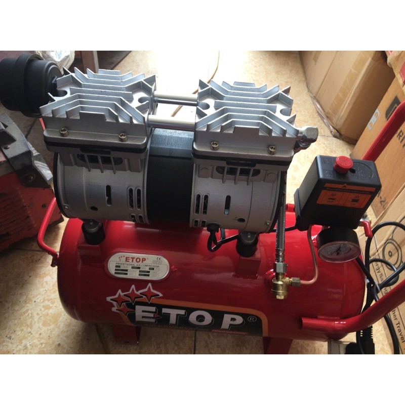 Máy nén khí sạch giảm âm không dầu ETOP 30L-Công suất 600W-Chính hãng
