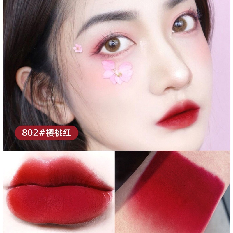 MINSHZEE Velvet Air Lip Glaze Matte Female Student Lipstick Honey Air Lip Gloss