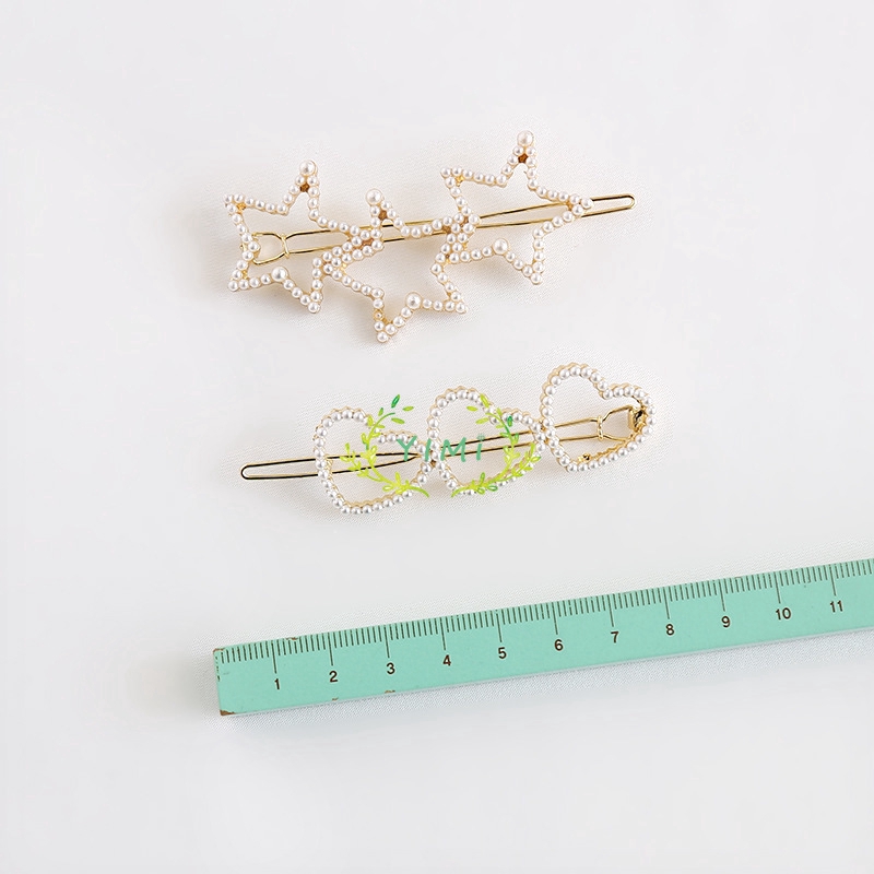 Kẹp Tóc Đính Ngọc Trai Nhân Tạo Phong Cách Hàn Quốc