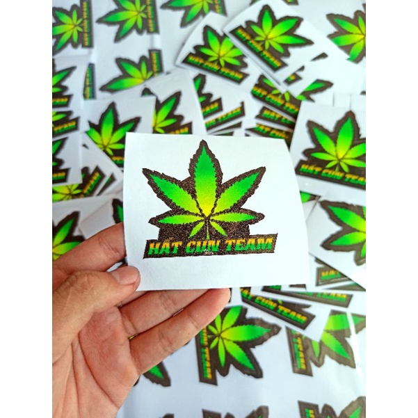 Tem Lá Cây ,Tem Sticker Hất Cùnnnn Team Tem dán xe Trang trí xe máy , ô tô , điện thoại , laptop