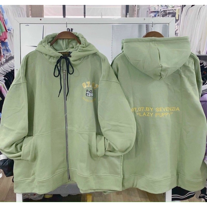 ÁO KHOÁC HOODIE THÊU 07.07 chất vải dày nỉ loại tốt chống nắng đi chơi thoải mái