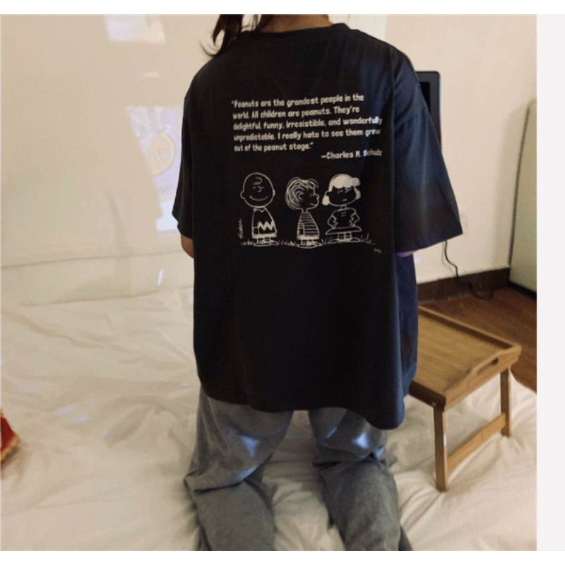 Áo thun tay lỡ Unisex 3 đứa bé