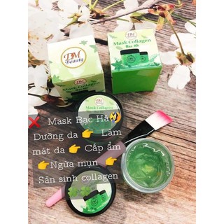 Mask Collagen Yến Tươi DM - Bạc Hà