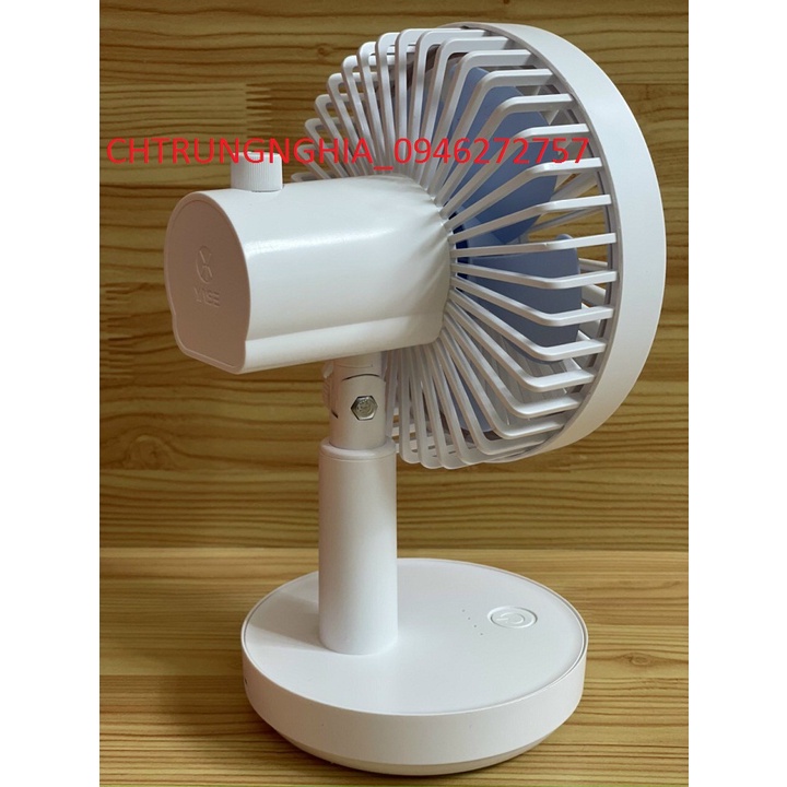 [XOAY 180 ĐỘ] QUẠT SẠC CAO CẤP ND2114 CAO 21CM XOAY 180 ĐỘ