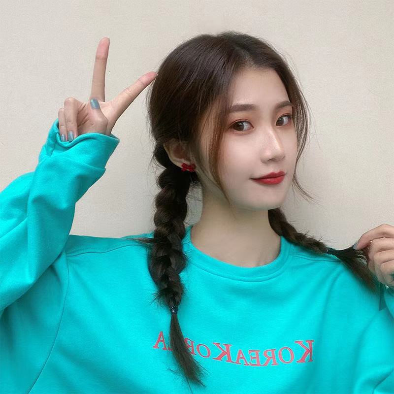 Khuyên tai nơ màu đỏ thời trang xinh xắn