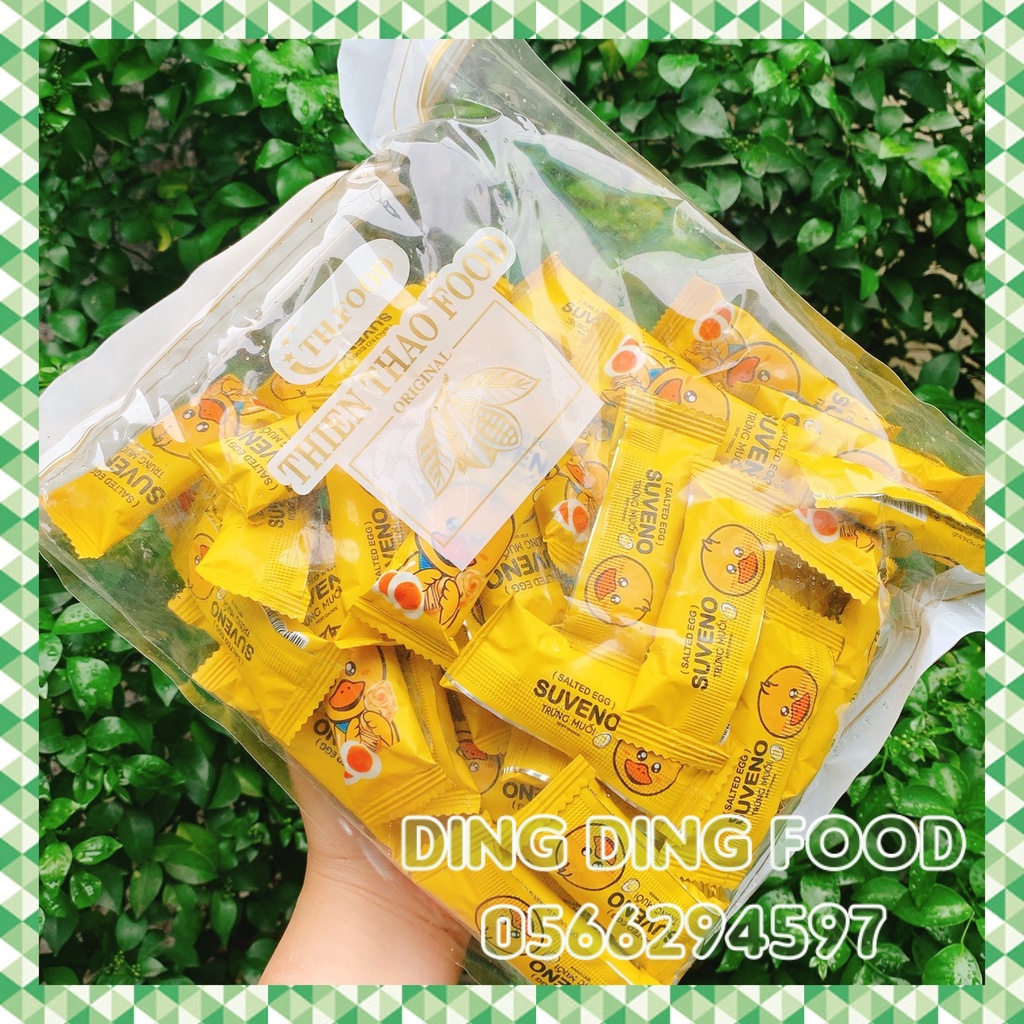 Mới - 500g Bánh Xốp Suveno Vị Trứng Muối , Kem Sữa Chua Giòn Thiên Thảo, Ăn Vặt Siêu Ngon, DING DING FOOD