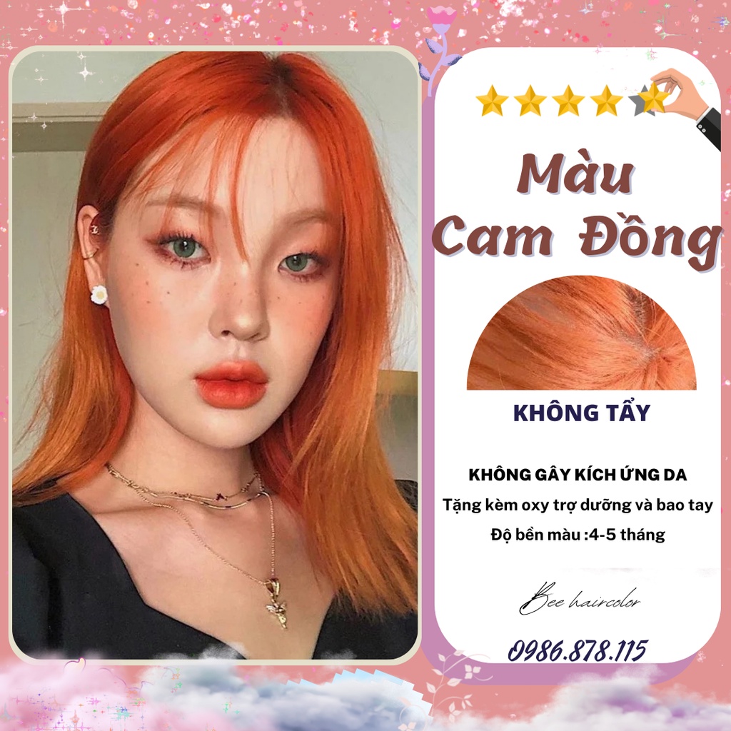 Thuốc nhuộm tóc màu CAM ĐỒNG cần nâng tone | Bee haircolor, Beehaircolor