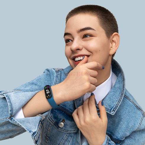 CHINH HANG Vòng đeo tay thông minh Xiaomi Mi Band 6 BHR4951GL XMSH15HM - Hàng chính hãng