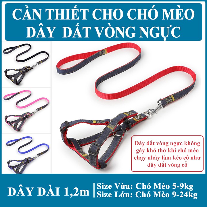 Dây yếm dắt chó mèo