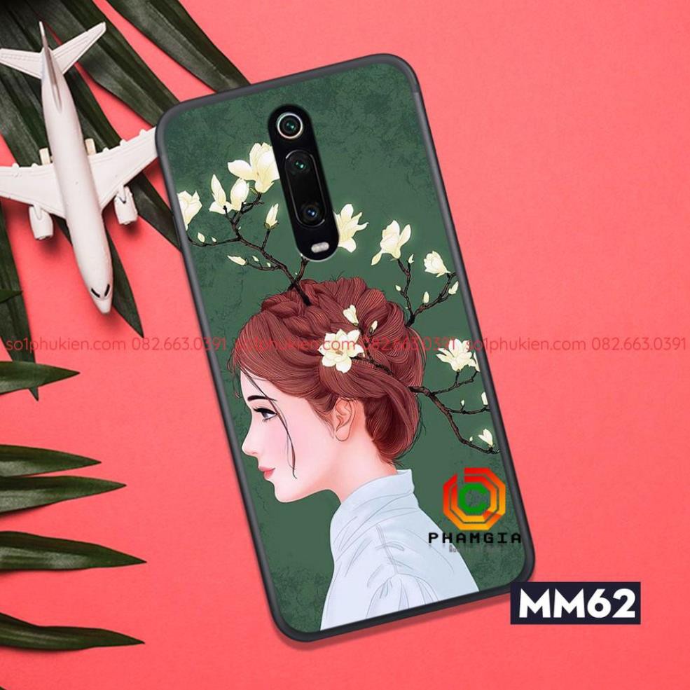 Ốp lưng điện thoại XIAOMI K20 K20 PRO MI 9T MI 9T PRO ép kính chống bể  in hình cô gái cực đẹp
