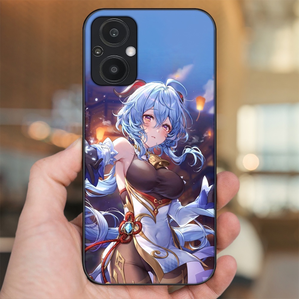 Ốp lưng Oppo Reno 7Z 5G viền đen in hình Ganyu Genshin Impact