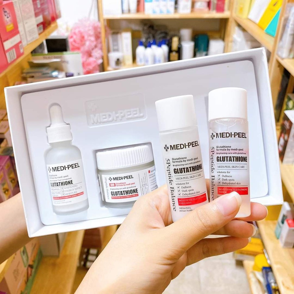 Sét Dưỡng Trắng Cấp Ẩm Phục Hồi Da Medi-Peel Bio-Intense Gluthione 600 Multi Care Kit - Hàn Quốc BONGSHOPAUTHENTIC