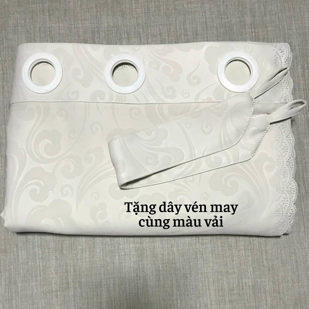 [SIZE LỚN] ✔️ Rèm Cửa Chống Nắng Cao Cấp - Màn Cửa Vải Gấm Cao Cấp - Hoa Văn Nổi Sang Trọng Và Tinh Tế