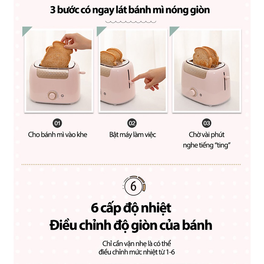 Máy Nướng Bánh Mì Bear DSL-601 Chính Hãng - Bảo Hành 18 tháng