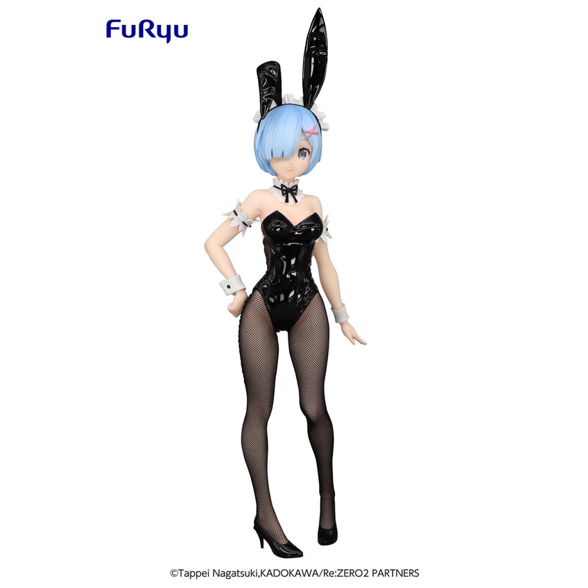 Mô Hình Figure Chính Hãng Anime Re:Zero, REM BiCute Bunnies, Black Ver., FuRyu, chính hãng Nhật Bản