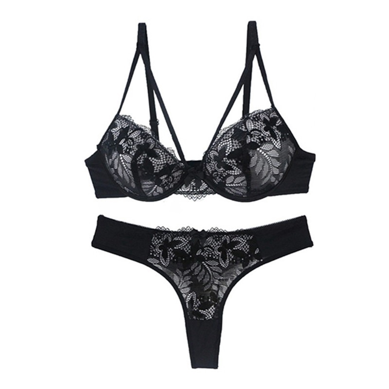 Bộ đồ lót VARSBABY phối ren siêu mỏng đính nơ gợi cảm cho nữ