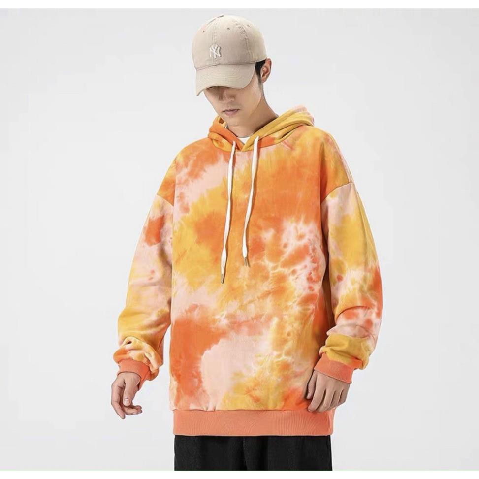 Áo hoodie nam nữ loang màu unisex, chất nỉ bông form rộng trẻ trung phong cách sweater | BigBuy360 - bigbuy360.vn