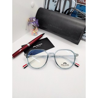 Kính gọng cận MS đuôi kính màu đỏ cắt độ theo yêu cầu