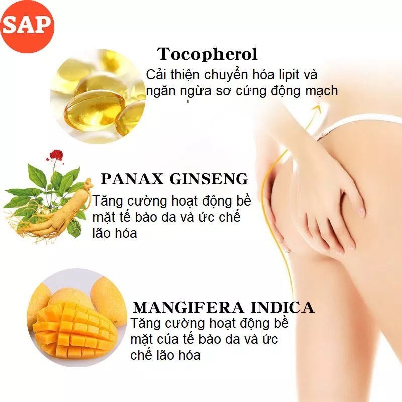 [Che Tên]Kem Tăng Mông Trắng Mông Giúp Vòng Trở Trở Lên Quả Táo Đẹp Quyến Rũ Mango Sexy Buttock Enhance ment Cream