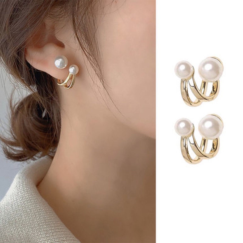 Đôi Bông Tai Ngọc Trai Giả Thời Trang