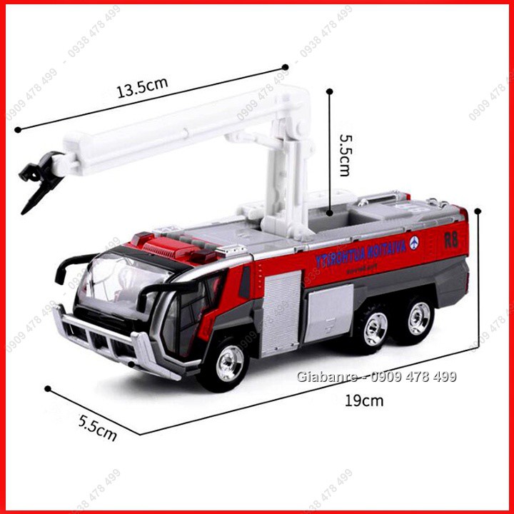 Mô Hình Cứu Hỏa Cứu Nạn Đặc Chủng Rosenbauer Có Cần Xịt - 9988