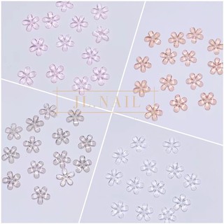 Hoa mai thuỷ tinh trang trí nail