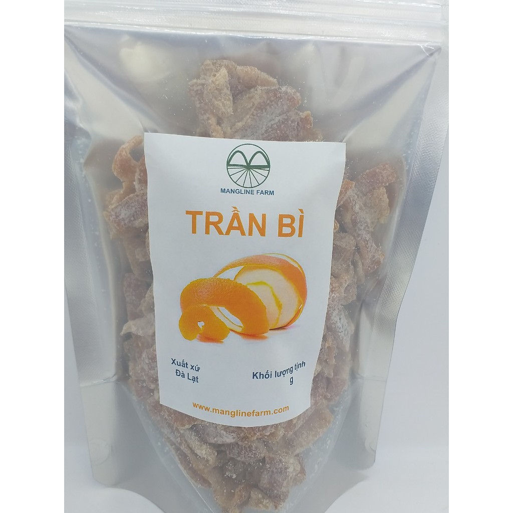 Mứt trần bì Mangline Farm 1kg đồ ăn vặt thơm ngon chua ngọt ăn là ghiền đặc sản Đà Lạt