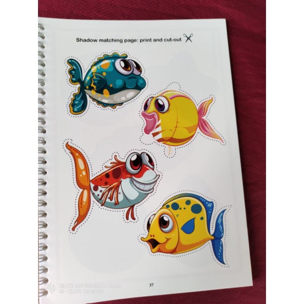 Đồ chơi cắt dán - Busy_book tặng kéo và kéo cho bé từ 3y