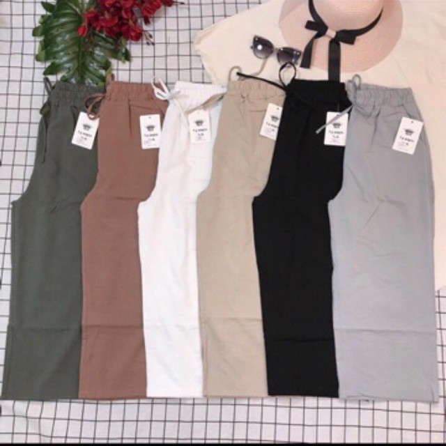 Quần ống suông lở 9 tấc