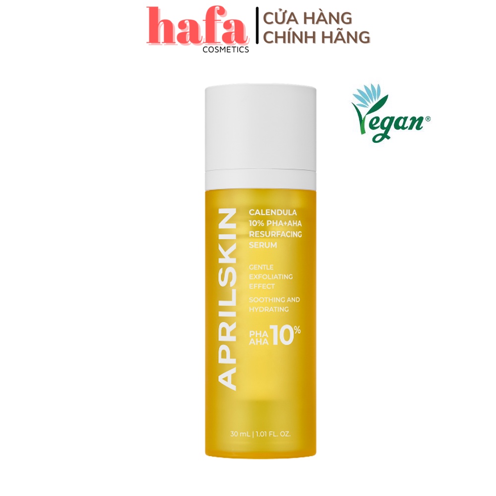 Tinh Chất Tái Tạo, Dưỡng Sáng Da AprilSkin Calendula 10% PHA+AHA Resurfacing Serum