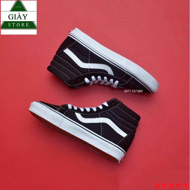 Giày Vans Sneaker Nam Nữ SK8 Đen Cao | BigBuy360 - bigbuy360.vn