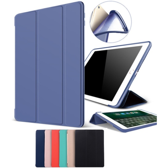 Bao da Thông Minh Silicon cho Ipad 10.2 10.5 9.7 Air3 Air1 Gen 8 7 6 5 2 3 4 Mini 1 2 4 5 (2020/2019/2018/2017)