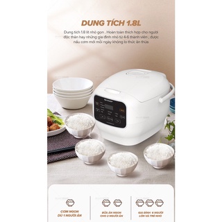 [Sharp COM183MV] Nồi Cơm Điện Tử Sharp KS-COM183MV-WH 1.8L