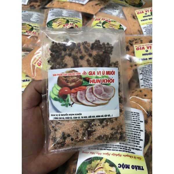 Gia vị ủ muối hun khói (gói cho 1kg nguyên liệu)