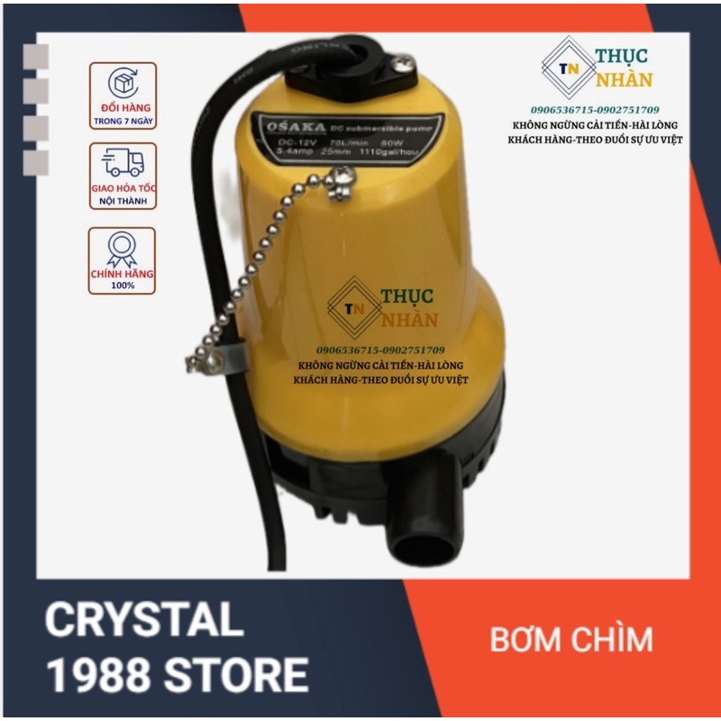 Máy bơm chìm nhựa mini 12V