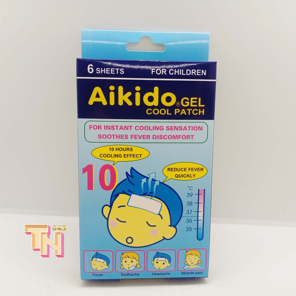 Miếng Dán Hạ Sốt Aikido Gel Cool Patch - 6 Miếng