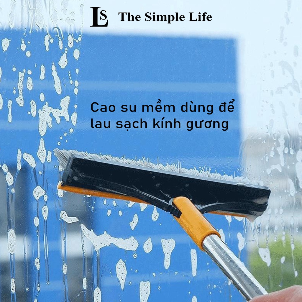 Chổi chà sàn gạt nước, chổi quét, lau sàn gạt nước nhà tắm, gương kính xoay 120 độ đa năng, cao cấp [CHÍNH HÃNG]