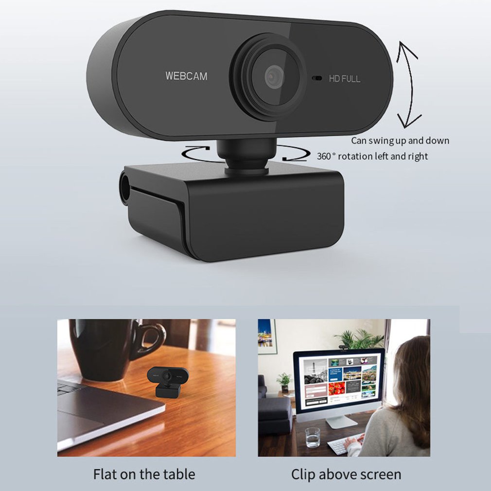 Webcam Hd 1080p Megapixels Usb 2.0 Kèm Micro Cho Máy Tính / Laptop | BigBuy360 - bigbuy360.vn