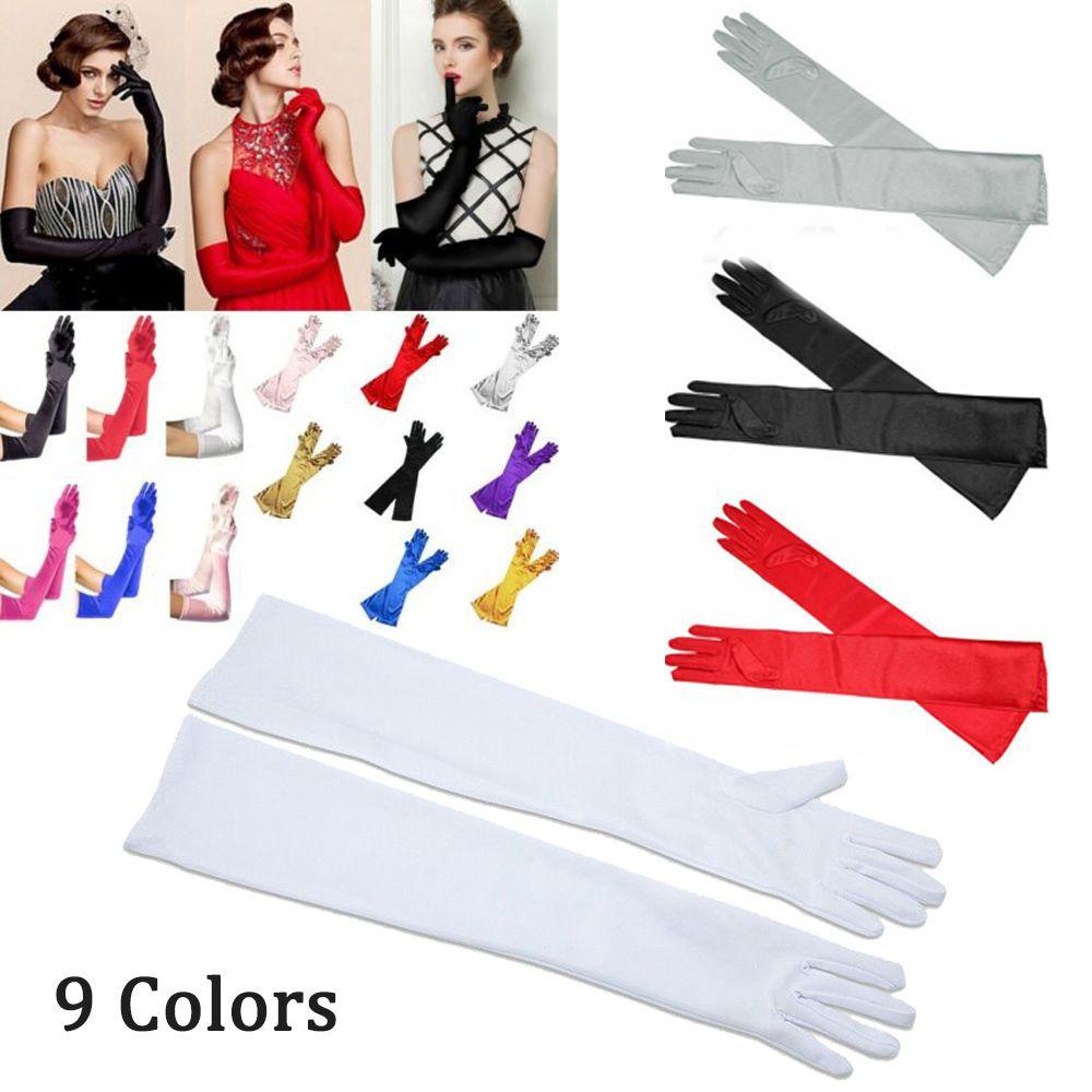 LAY Găng Tay Dài Hở Ngón Hóa Trang Cô Dâu Trong Tiệc Cưới