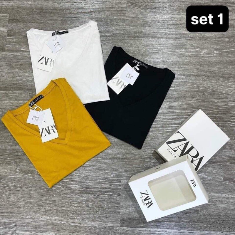 set 3 áo phông zarra