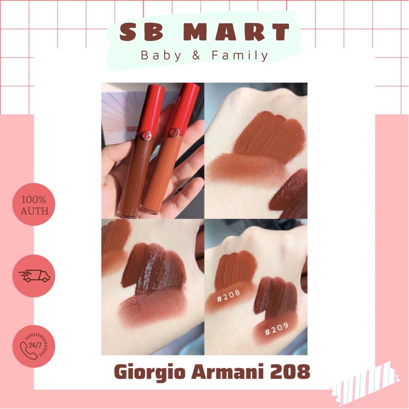 Son GIORGIO ARMANI màu hot 209 & 208