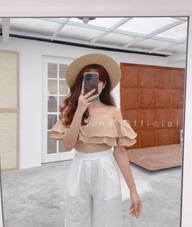 Áo trễ vai bèo tầng