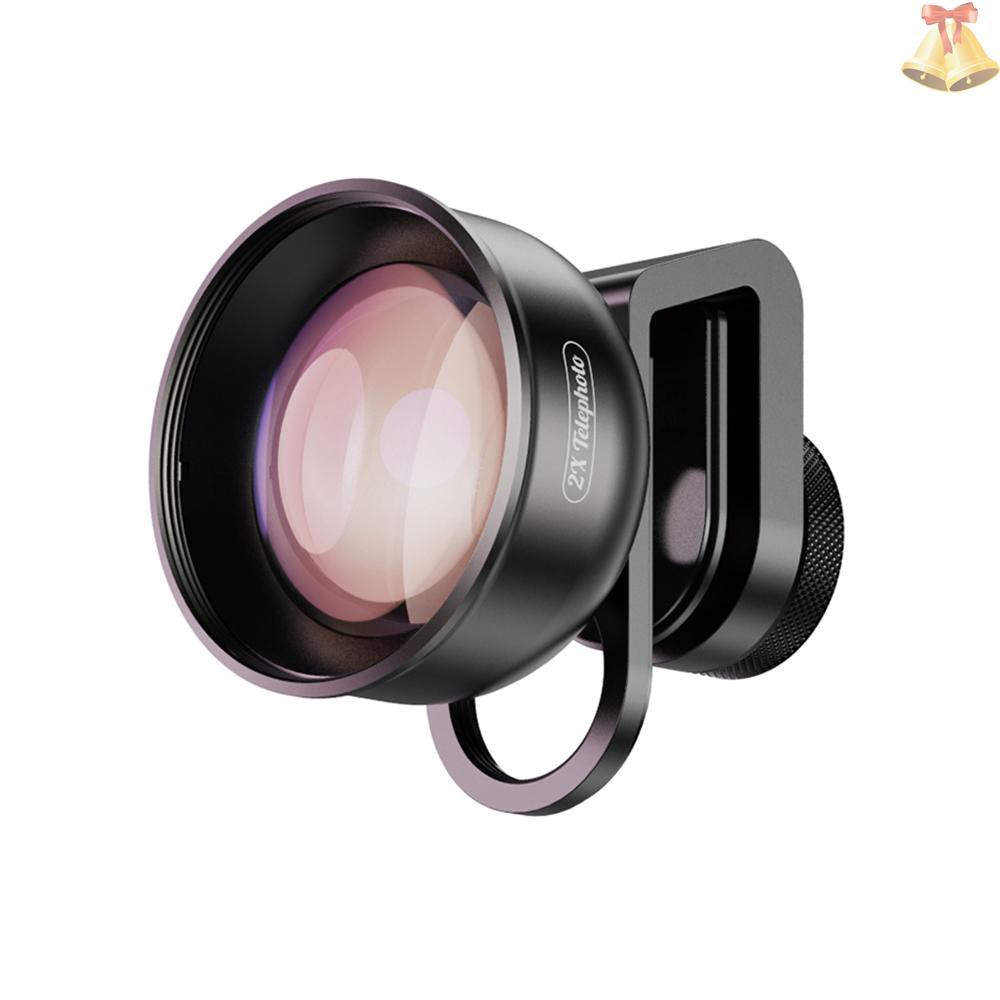 ONE APEXEL APL-HD5T Multi-layer Phone Telephoto Lens 2X Zoom for Dual Lens / Single Lens Smartphone for iPhone X/Xs/8P Samsung Galaxy Huawei Xiaomi Cellphones