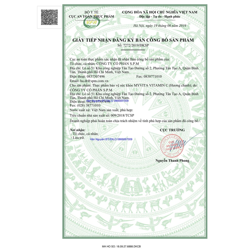 Viên sủi Myvita vị cam/chanh - tăng sức đề kháng | Thế Giới Skin Care