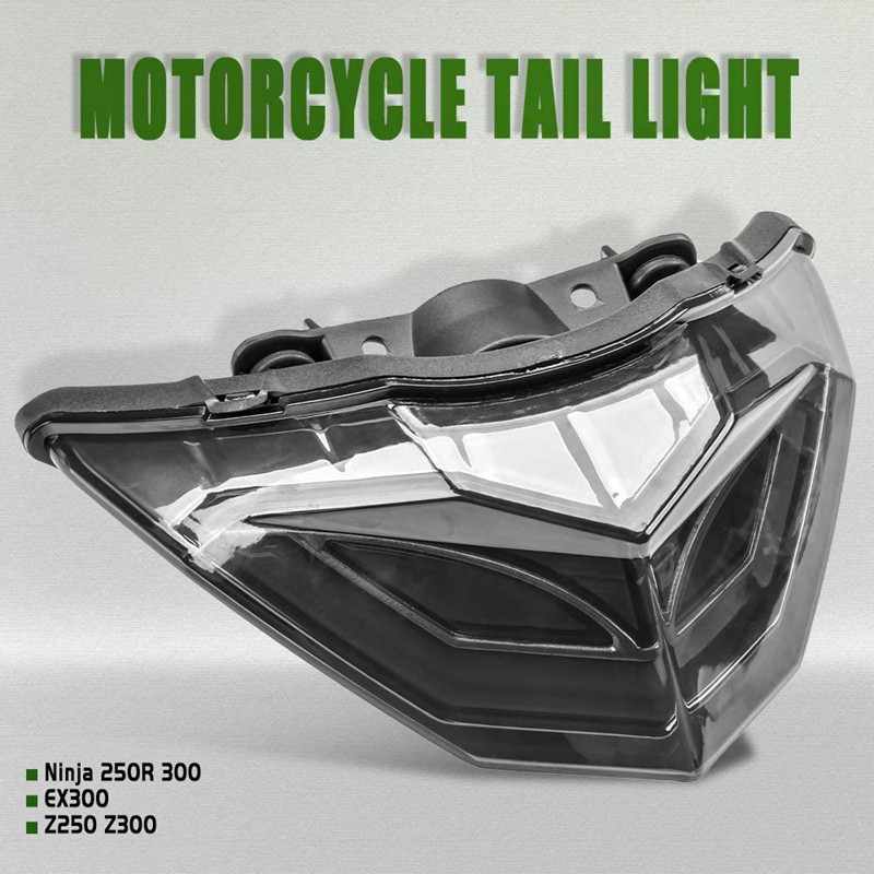 Đèn Led Đuôi Xe Mô Tô Kawasaki Ninja 250 300 Ex300 Z250 2013-2018