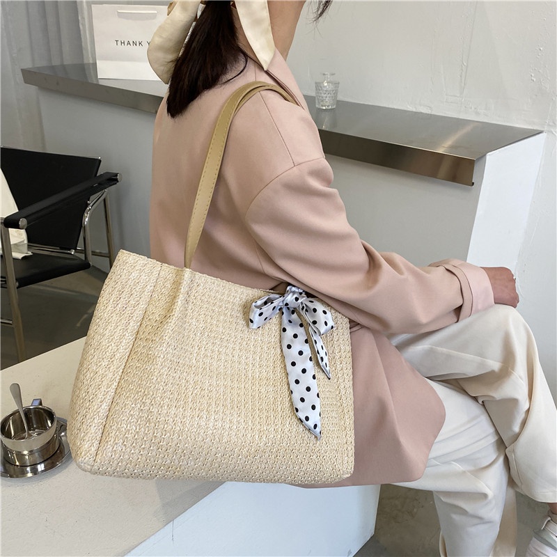 Túi Xách Đan Lát Thời Trang Nữ Tính