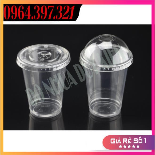 NOW 50 Cốc Nhựa PP 360 - 500 - 700ML Có Nắp Cốc Nhựa Dùng 1 Lần - Đựng Đồ Uống - Có Thể Dùng Được Màng Ép Ly
