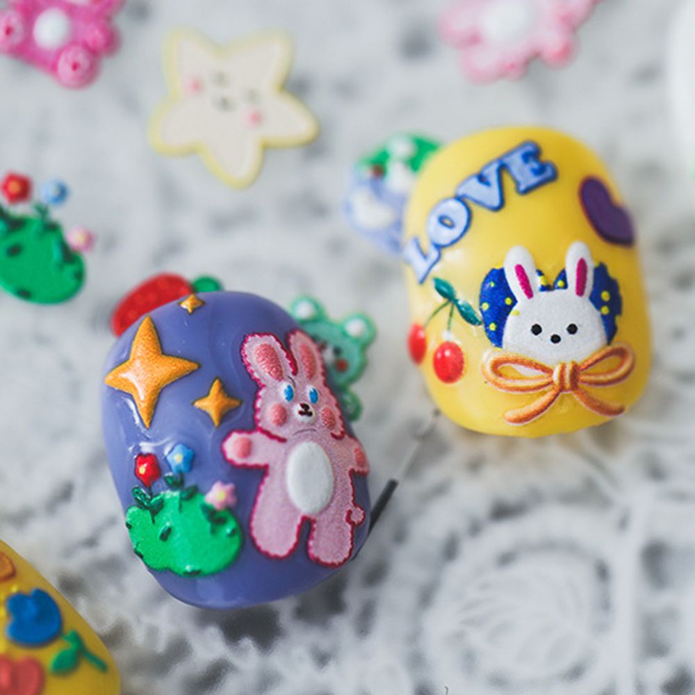 [Hàng mới về] Miếng dán móng trang trí kiểu dáng hoạt hình nhiều màu sắc dễ thương phong cách nhật bản diy